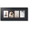 ArtToFrames Collage Photo Picture Frame with 4 - 4x6 inch Openings, Framed in Black with Over 62 Mat Color Options and Plexi Glass (CSM-3926-14)